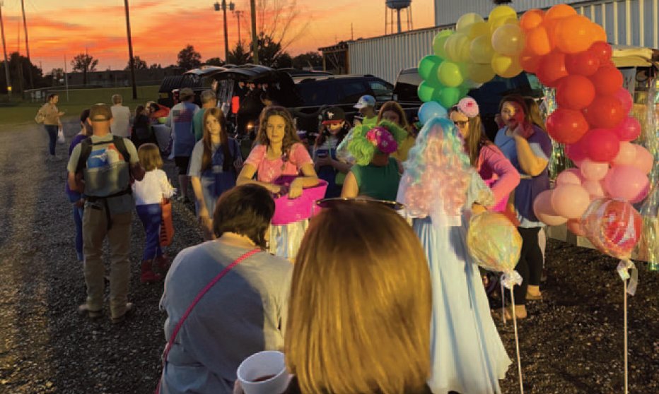 Things were busy at the Candy Land Trunk or Treat hosted by the Kemper Academy Drama Club.